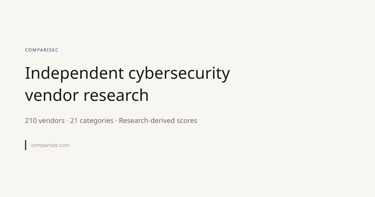 Comparisec - Cyber Comparison Tool — 官网预览图